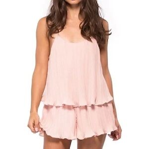 NBD for Revolve Lyric Baby Blush Sleeveless Romper